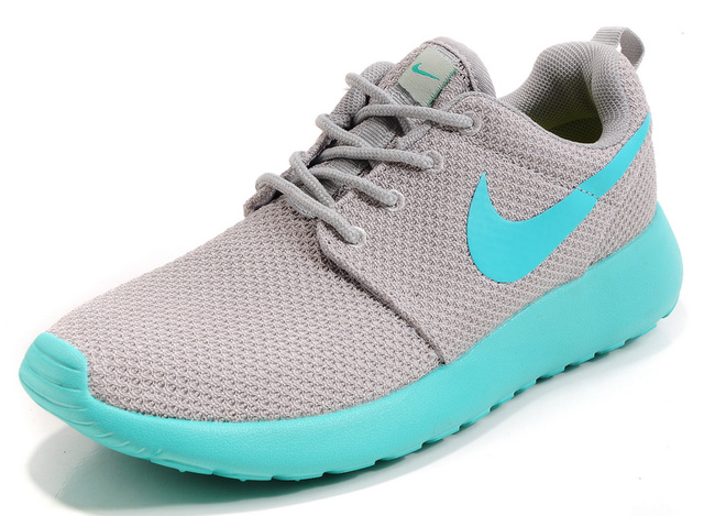 nike Roshe femmes running chaussures gris bleu (1)